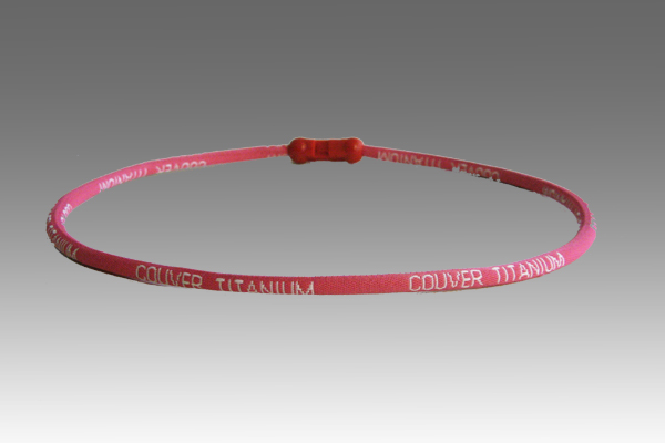 Dark Pink Titanium Germanium Far-infrared Couver Power Necklace