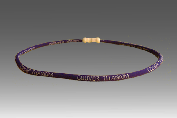 Dark purple Titanium Germanium Farinfrared Couver Power Necklace