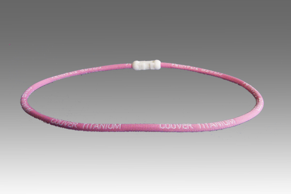 Light Pink Titanium Germanium Farinfrared Power Necklace