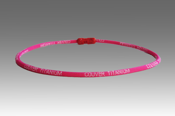 Bright Pink Titanium Germanium Farinfrared Couver Power Necklace Bright Pink Titanium Germanium Farinfrared Couver Power Necklace