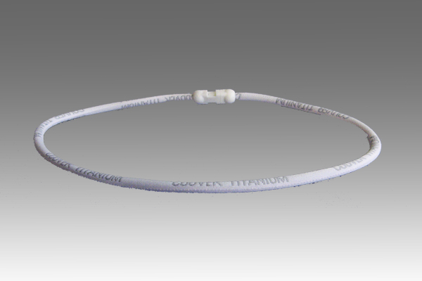 Light Grey Titanium Germanium Farinfrared Power Necklace Light Grey Titanium Germanium Farinfrared Power Necklace