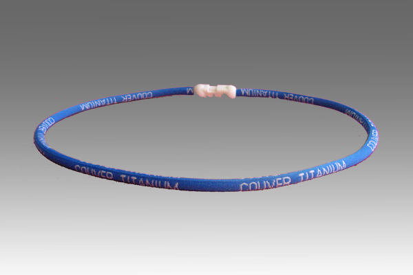 Sky blue Titanium Germanium Far-infrared Couver Power Necklace Sky blue Titanium Germanium Far-infrared Couver Power Necklace