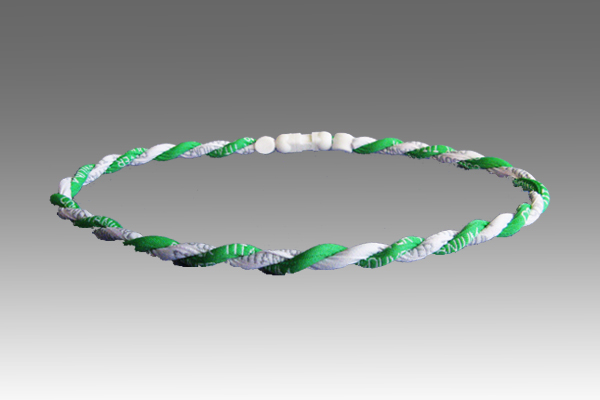 White Bright Green Titanium Germanium Double Power Necklace White Bright Green Titanium Germanium Double Power Necklace