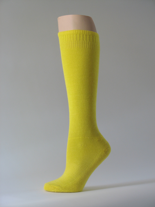 Bright yellow kids youth soccer socks for children Bright yellow kids youth soccer socks for children
